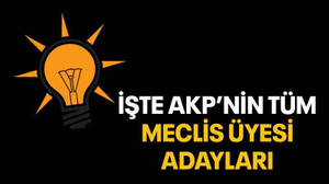 İşte AKP’nin tüm meclis üyesi adayları